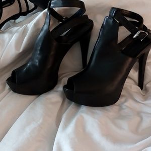 BCBG open toe boots